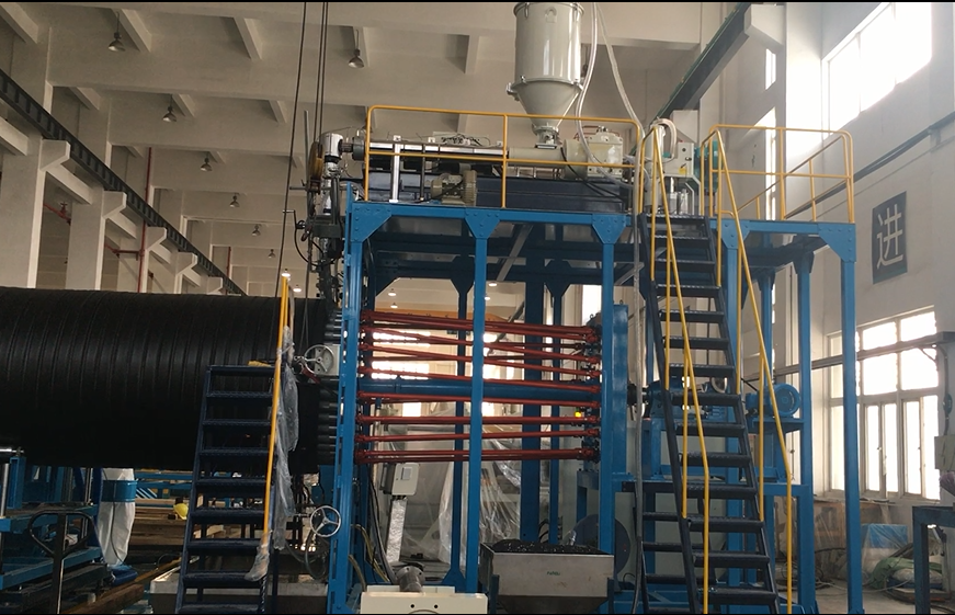 大口径HDPE巻管の製造